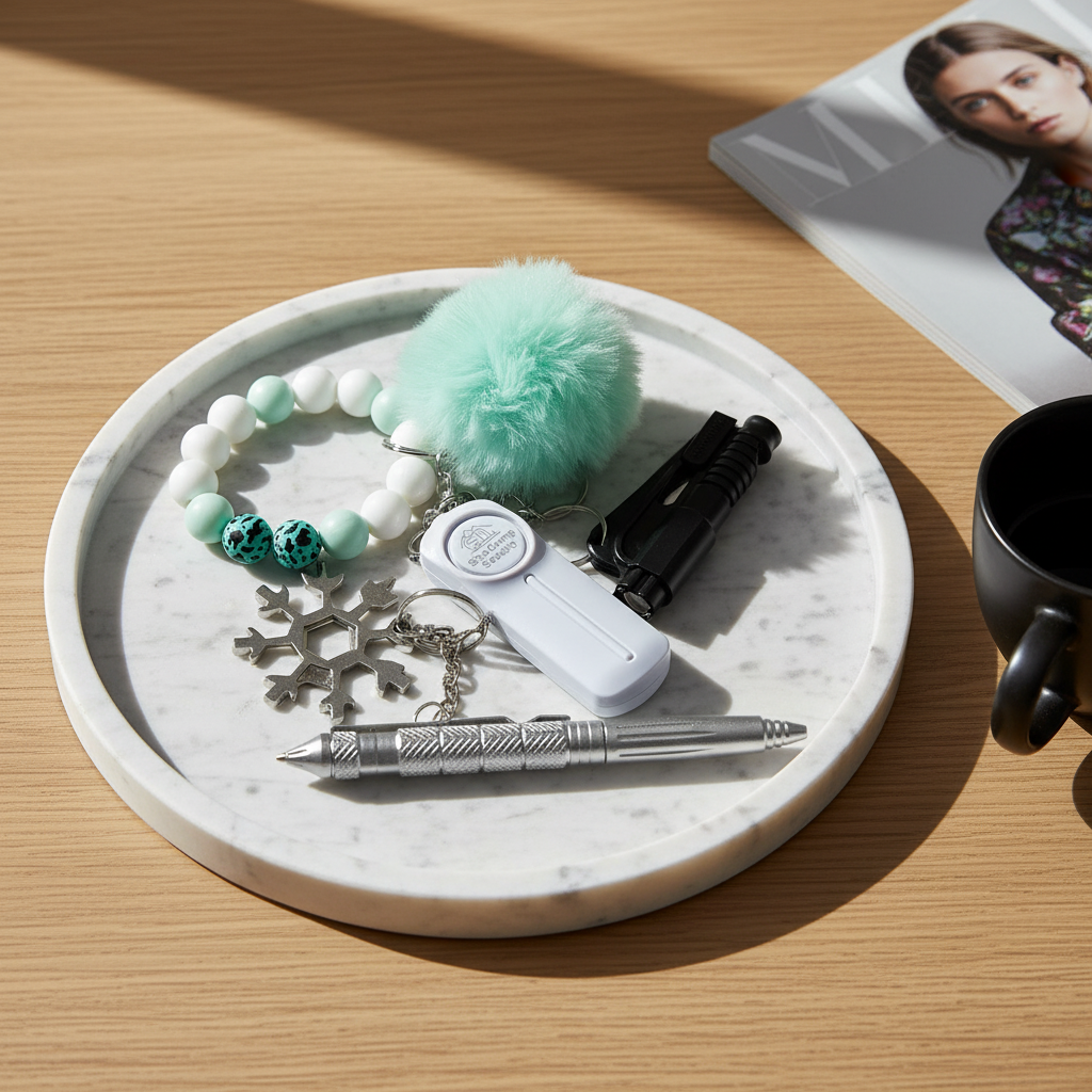 SheCamp Secure women's safety essentials set in mint 